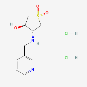 trans-1,1-Dioxo-4-[(pyridin-3-ylmethyl)-amino]-tetrahydrothiophen-3-ol dihydrochloride