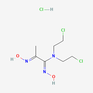 N,N-Bis(2-chloroethyl)pyruvamidoxime 2-oxime monohydrochloride