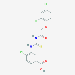 4-Chloro-3-[[2-(2,4-dichlorophenoxy)acetyl]carbamothioylamino]benzoic acid