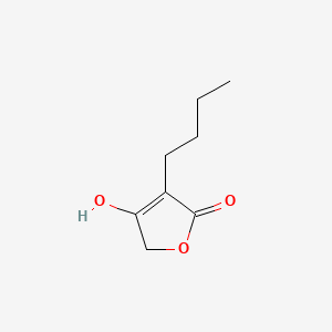 molecular formula C8H12O3 B13797854 2(5H)Furanone, 3-butyl-4-hydroxy- CAS No. 78128-80-0