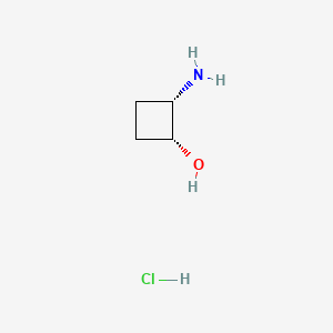 molecular formula C4H10ClNO B1379789 cis-2-Aminocyclobutanol hydrochloride CAS No. 2070860-49-8