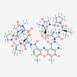 molecular formula C62H86N12O16 B13797908 Actinomycin d-[3h(g)] 