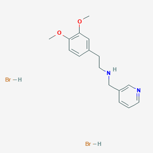 molecular formula C16H22Br2N2O2 B1379794 2-(3,4-二甲氧基苯基)-N-(吡啶-3-基甲基)乙胺二氢溴酸盐 CAS No. 1609395-55-2