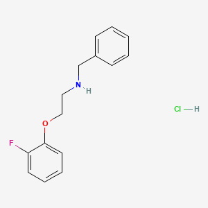 molecular formula C15H17ClFNO B1379796 n-苄基-2-(2-氟苯氧基)乙胺盐酸盐 CAS No. 1609409-32-6