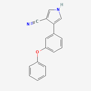 4-(3-Phenoxyphenyl)-1H-pyrrole-3-carbonitrile