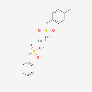 molecular formula C16H18CaO6S2 B13798025 Calcium;(4-methylphenyl)methanesulfonate 