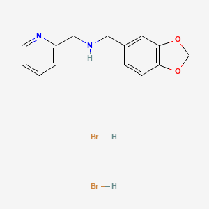 (1,3-Benzodioxol-5-ylmethyl)(2-pyridinylmethyl)amine dihydrobromide