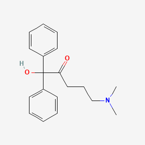 2-Pentanone, 5-dimethylamino-1,1-diphenyl-1-hydroxy-