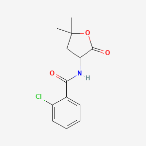 o-Chloro-N-(5,5-dimethyl-2-oxotetrahydro-3-furyl)benzamide