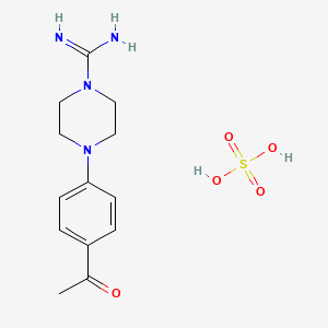 4-(4-Acetylphenyl)piperazine-1-carboximidamide sulfate