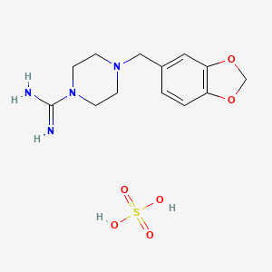 4-(1,3-Benzodioxol-5-ylmethyl)piperazine-1-carboximidamide sulfate