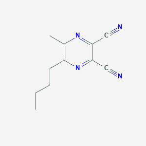 5-Butyl-6-methylpyrazine-2,3-dicarbonitrile