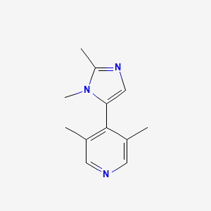 4-(1,2-Dimethyl-1H-imidazol-5-yl)-3,5-dimethylpyridine