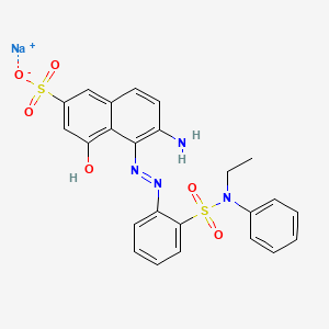 Sodium 6-amino-5-[[2-[(ethylphenylamino)sulphonyl]phenyl]azo]-4-hydroxynaphthalene-2-sulphonate