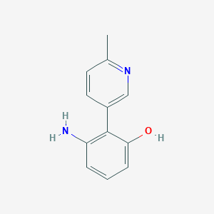 3-Amino-2-(6-methyl-3-pyridinyl)phenol