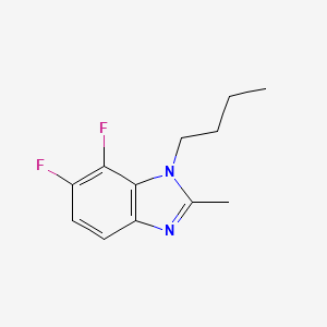 molecular formula C12H14F2N2 B1379842 1-丁基-6,7-二氟-2-甲基苯并咪唑 CAS No. 1375069-00-3