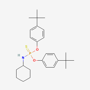 N-bis(4-tert-butylphenoxy)phosphinothioylcyclohexanamine