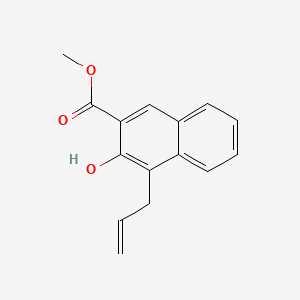 2-Naphthalenecarboxylic acid, 3-hydroxy-4-(2-propenyl)-, methyl ester