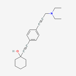 Cyclohexanol, 1-(2-(p-(3-diethylamino-1-propynyl)phenyl)ethynyl)-