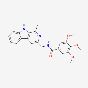 9H-Pyrido(3,4-b)indole, 1-methyl-3-(3,4,5-trimethoxybenzamido)methyl-