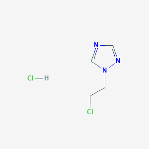 molecular formula C4H7Cl2N3 B1379848 1-(2-氯乙基)-1H-1,2,4-三唑盐酸盐 CAS No. 1417569-97-1