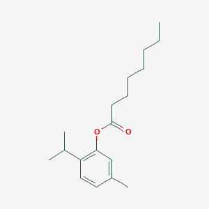 5-Methyl-2-(1-methylethyl)phenyl ester octanoic acid