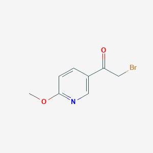 B1379856 2-Bromo-1-(6-methoxypyridin-3-yl)ethanone CAS No. 1186113-51-8