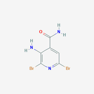 molecular formula C6H5Br2N3O B1379858 3-氨基-2,6-二溴异烟酰胺 CAS No. 1355334-79-0