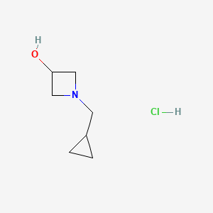 B1379859 1-(Cyclopropylmethyl)-3-azetidinol hydrochloride CAS No. 1609401-33-3