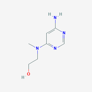 molecular formula C7H12N4O B1379871 2-((6-Aminopyrimidin-4-yl)(methyl)amino)ethanol CAS No. 1392237-64-7