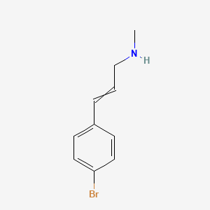 molecular formula C10H12BrN B1379880 3-(4-Bromophenyl)-N-methylprop-2-en-1-amine CAS No. 1315378-49-4