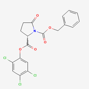 1-O-benzyl 2-O-(2,4,5-trichlorophenyl) (2S)-5-oxopyrrolidine-1,2-dicarboxylate