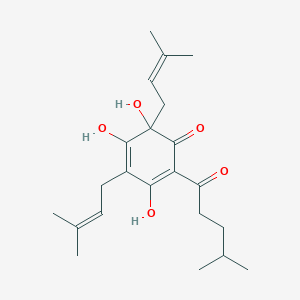 4-(1-Oxo-4-methylpentyl)-3,5,6-trihydroxy-2,6-bis(3-methyl-2-butenyl)-2,4-cyclohexadien-1-one