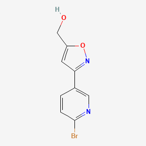 [3-(6-Bromopyridin-3-yl)-1,2-oxazol-5-yl]methanol