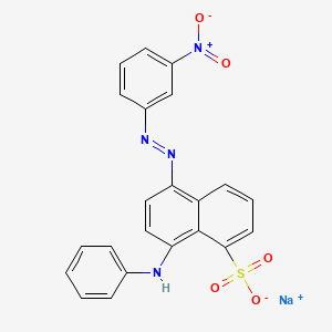 1-Naphthalenesulfonic acid, 8-(phenylamino)-5-((3-nitrophenyl)azo)-, sodium salt