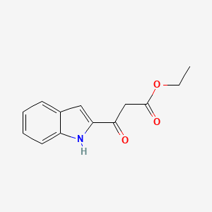 molecular formula C13H13NO3 B13798845 Ethyl-2-indoloyl-acetate 