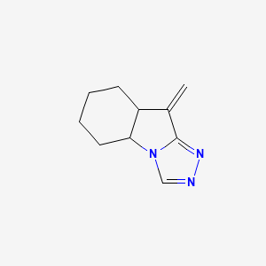 4a,5,7,8,8a,9-Hexahydro-9-methylene-6H-1,2,4-triazolo[4,3-a]indole