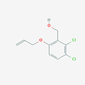 molecular formula C10H10Cl2O2 B1379886 6-(烯丙氧基)-2,3-二氯苄醇 CAS No. 1823900-94-2