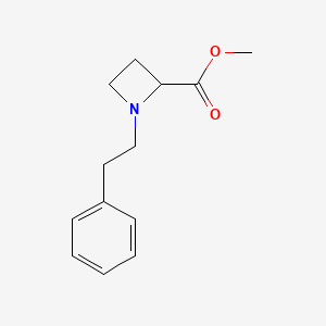 Methyl 1-(2-phenylethyl)-2-azetidinecarboxylate