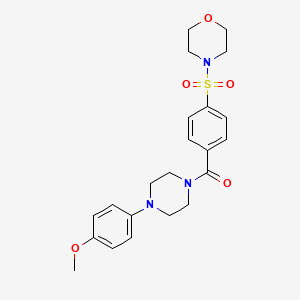 [4-(4-Methoxy-phenyl)-piperazin-1-yl]-[4-(morpholine-4-sulfonyl)-phenyl]-methanone