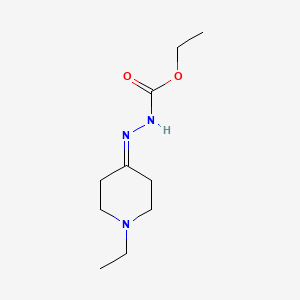 ethyl N-[(1-ethylpiperidin-4-ylidene)amino]carbamate