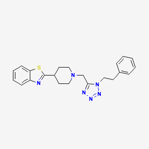 2-(1-{[1-(2-Phenylethyl)-1H-tetrazol-5-yl]methyl}-4-piperidinyl)-1,3-benzothiazole