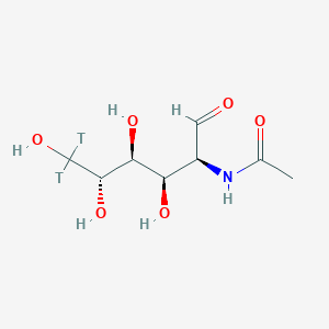 molecular formula C8H15NO6 B13798979 Acetyl-D-mannosamine,N-[mannosamine-6-3H] 