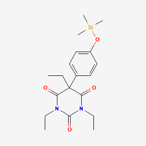 1,3,5-Triethyl-5-[4-[(trimethylsilyl)oxy]phenyl]-2,4,6(1H,3H,5H)-pyrimidinetrione