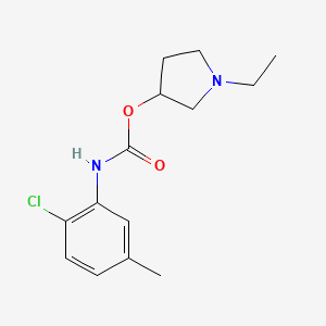 (1-ethylpyrrolidin-3-yl) N-(2-chloro-5-methylphenyl)carbamate