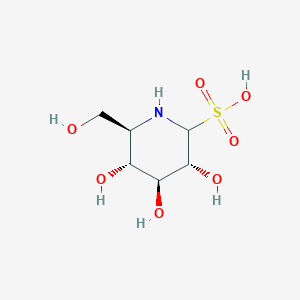 molecular formula C₆H₁₃NO₇S B013799 2-Piperidinesulfonic acid, 3,4,5-trihydroxy-6-(hydroxymethyl)-, (3R,4S,5R,6R)- CAS No. 114417-84-4