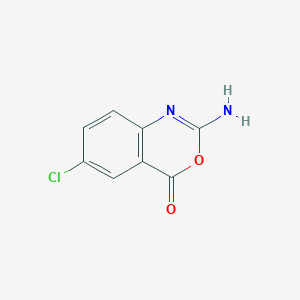 molecular formula C8H5ClN2O2 B13799014 2-Amino-6-chloro-4h-benzo[d][1,3]oxazin-4-one 