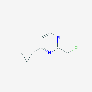 molecular formula C8H9ClN2 B1379902 2-(Chloromethyl)-4-cyclopropylpyrimidine CAS No. 1402149-14-7