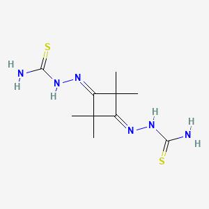 molecular formula C10H18N6S2 B13799158 2,2,4,4-Tetramethylcyclobutanedione dithiosemicarbazone CAS No. 73816-39-4