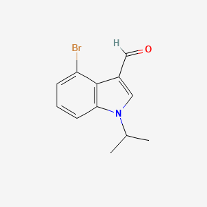 molecular formula C12H12BrNO B1379921 4-溴-1-异丙基-1H-吲哚-3-甲醛 CAS No. 1350760-29-0